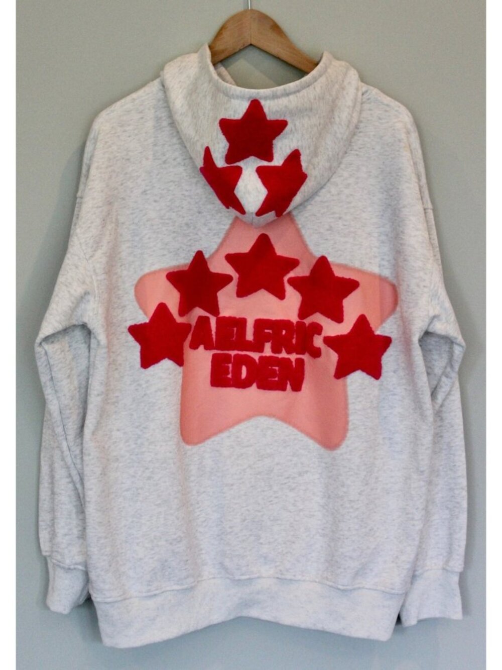 AELFRIC EDEN Oversized Embroidery Eden Star Hoodie Sweatshirt, Size S Small